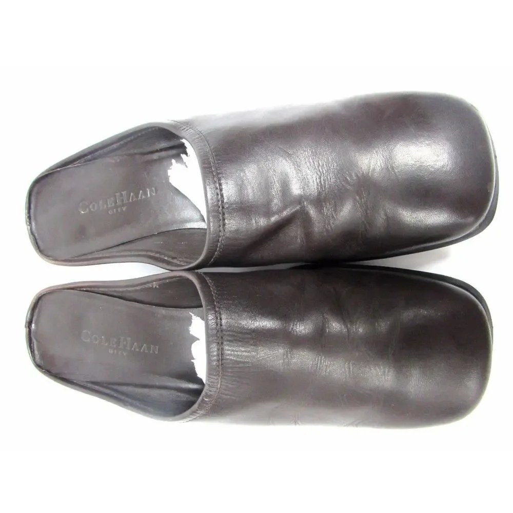 Cole Haan City women's 8 AA brown leather loafers shoes medium heel
